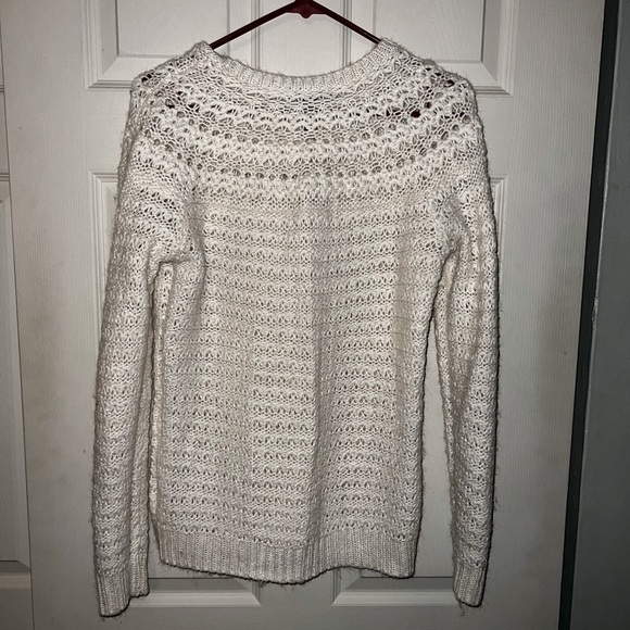 Lauren Ralph Lauren Open Knit Spring Sweater - Ivory - Picture 2 of 3